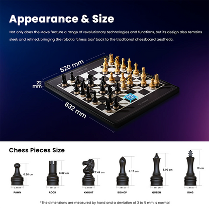 Chessnut Move - Advanced Robotic Chessboard with Wooden Pieces