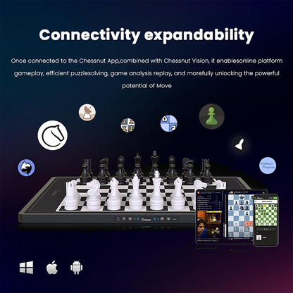 Chessnut Move - Advanced Robotic Chessboard with Wooden Pieces